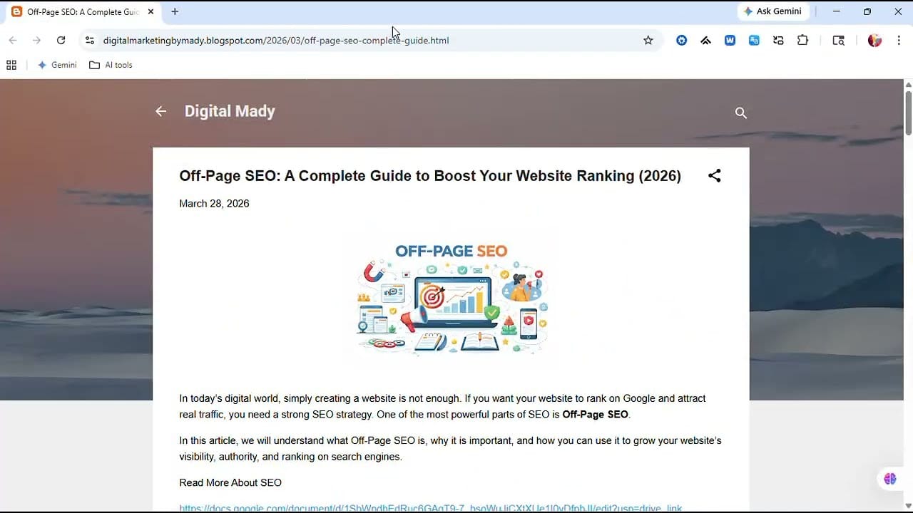 Off Page SEO : A Complete Guide to Boost Your Website Ranking (2026)