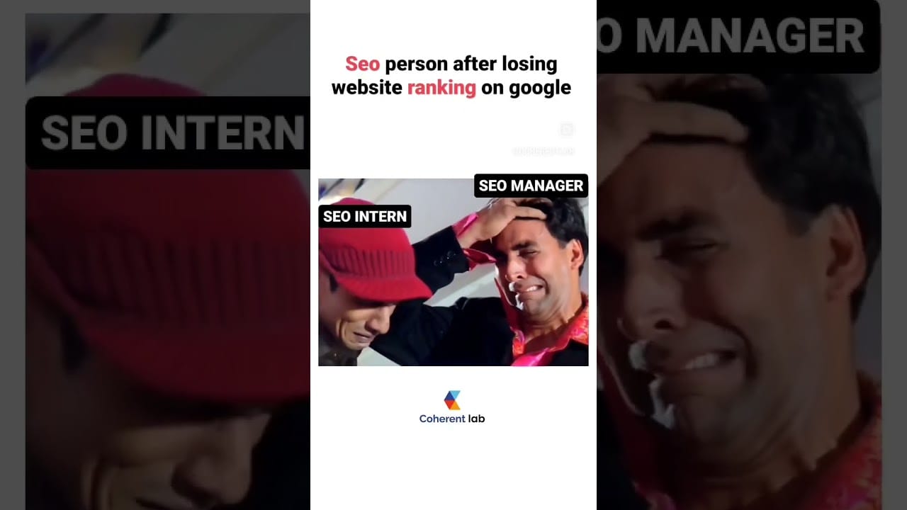 SEO person After loosing website ranking on Google