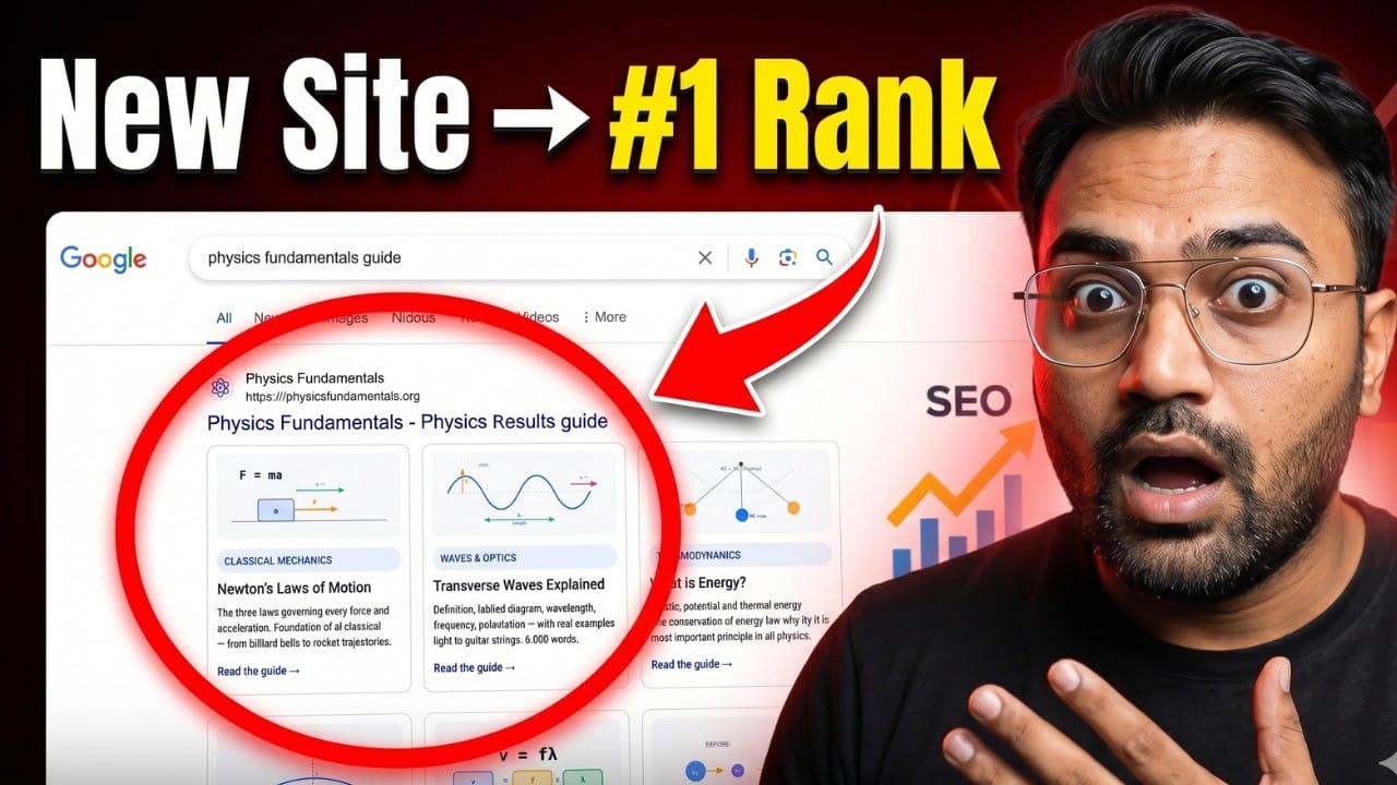 New Website → #1 Rank in 30 Days 🚀 (Real Case Study) | How To Rank in Google SEO Strategy 2026