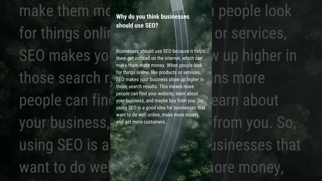 Why do you think businesses should use SEO? #shorts #seobenefits