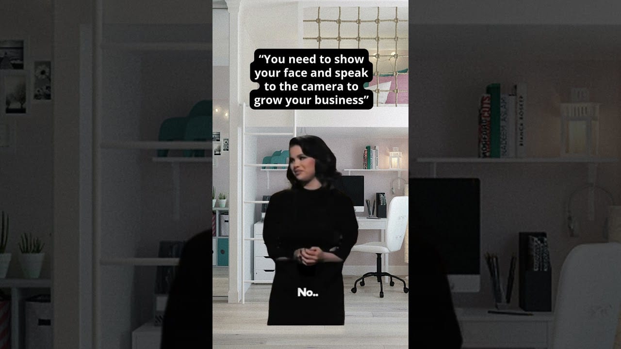 That was me when I started my home-based business 🤣 but no, you don’t need to show your face.