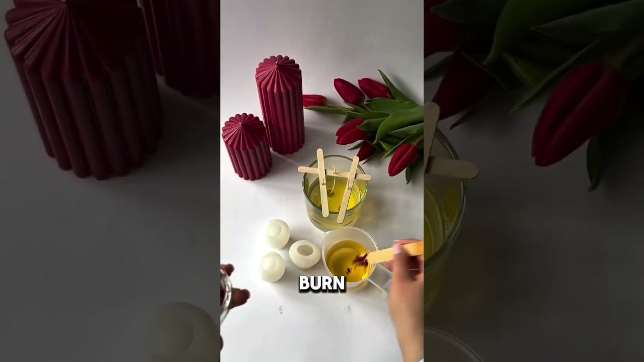 The Viral Tulip Candle Business ❤️🕯️ #homebusiness #creativebusiness