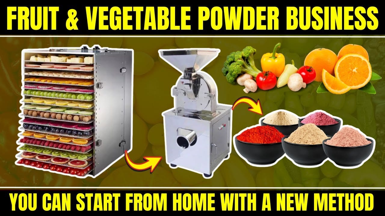 Start Your Own Profitable Fruit Powder Business from Home in 2026! #homebusinessideas