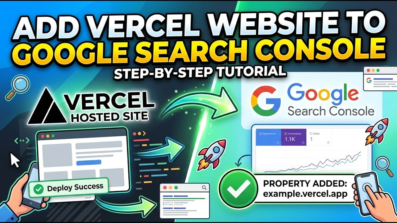 How to add a Vercel Hosted website on Google Search Console