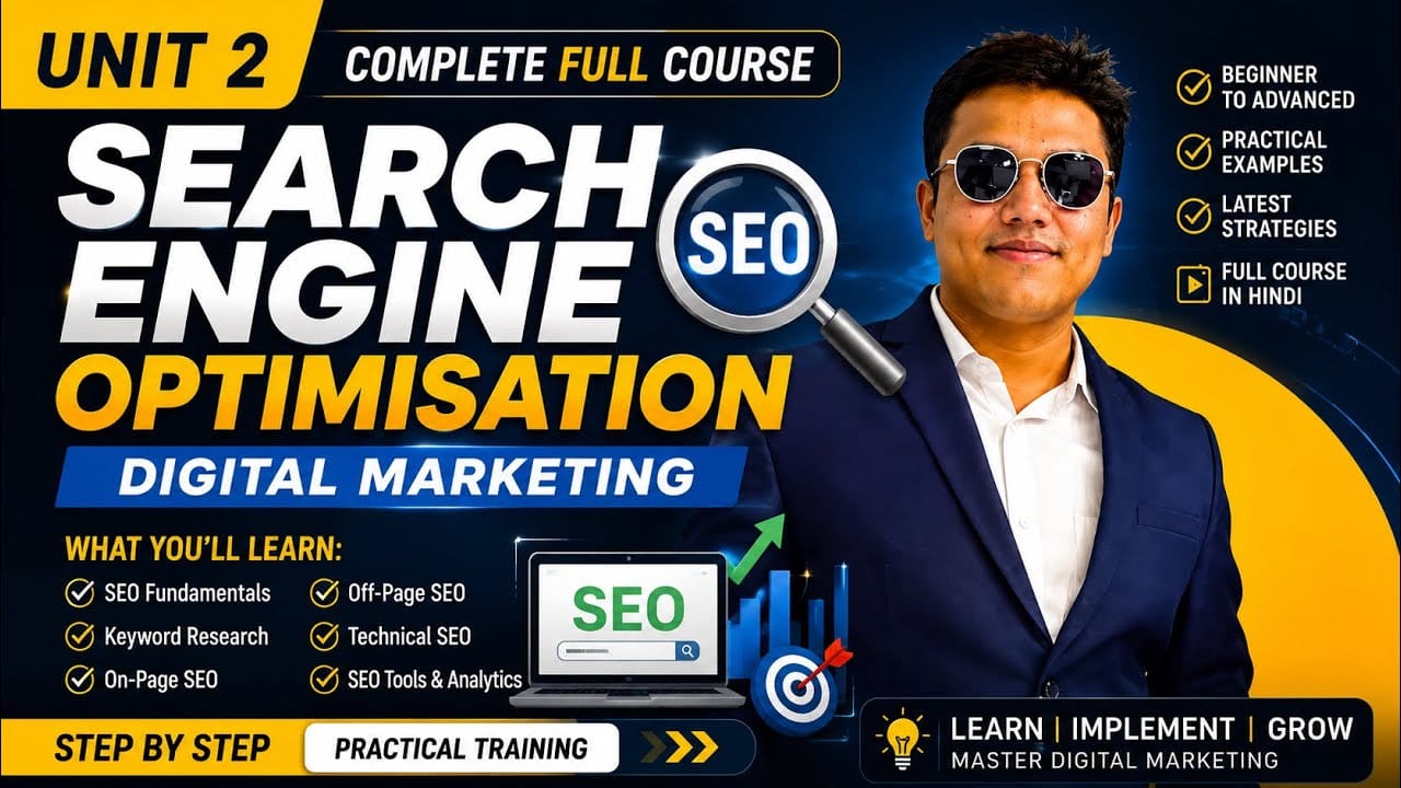 Search Engine Optimisation SEO || Unit -2 ||Digital Marketing #digitalmarketing #seo