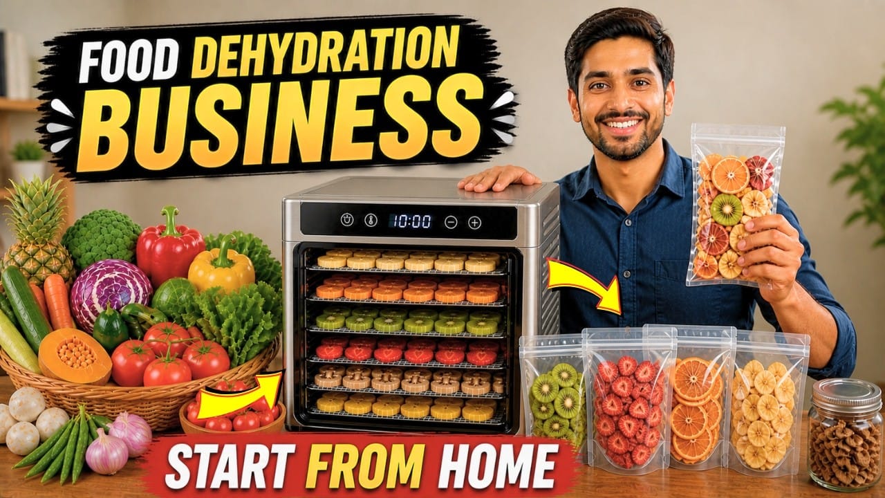 Dehydrated Food Business from Home: Investment, Setup & Real Returns
