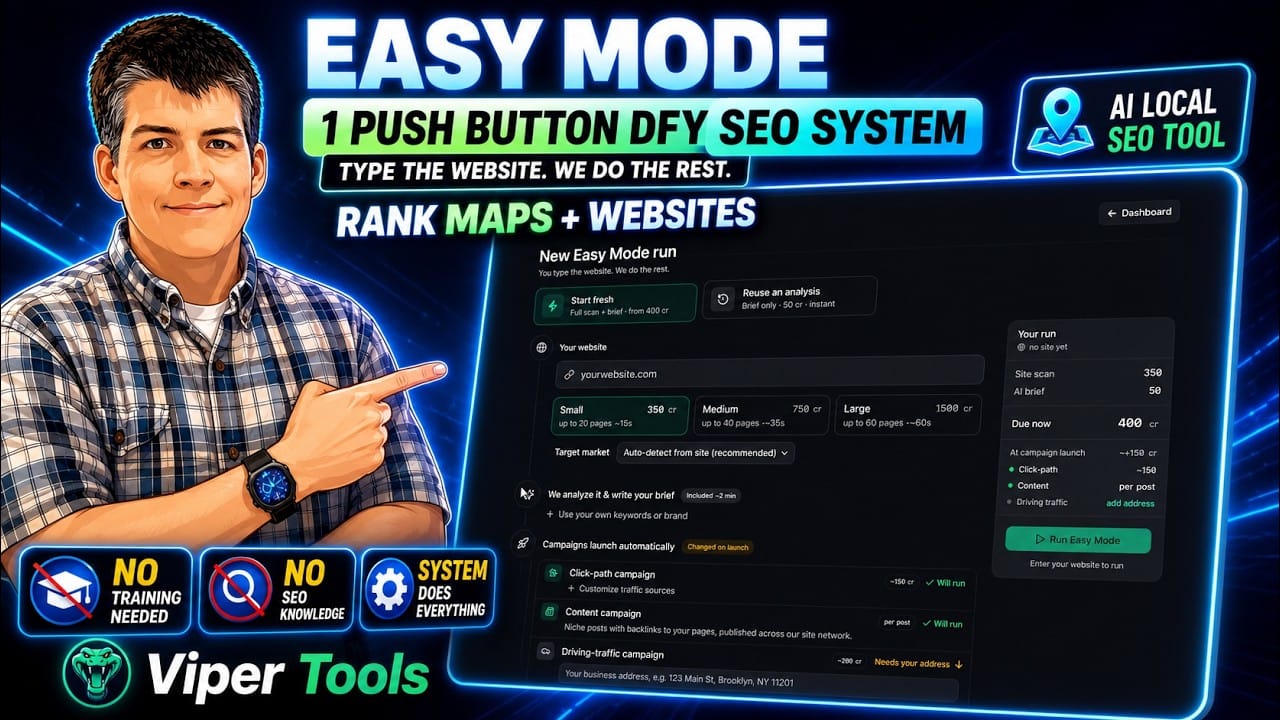 This AI Local SEO Tool Ranks Google Maps, Websites & GMB Listings | Easy Mode