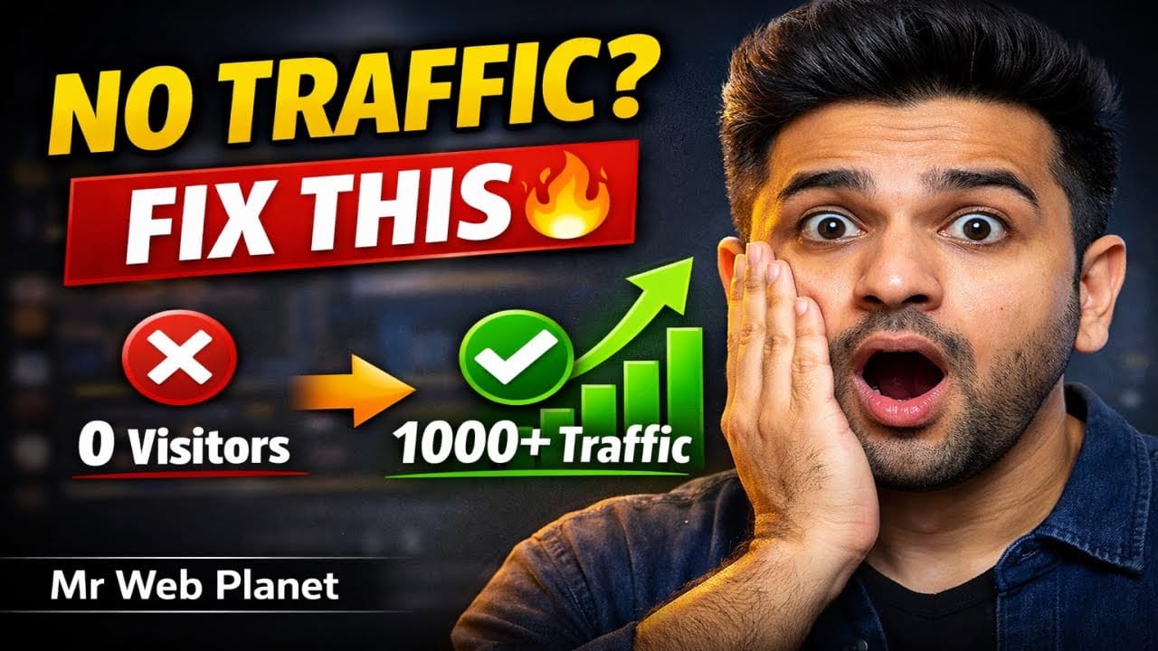 How to Get Free Traffic from Google (2026) | Website Ranking Secrets || 11 Web Host || MR WEB PLANET