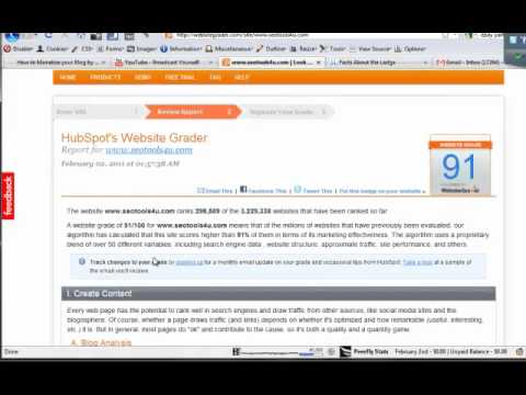 How to Increase your Website Ranking by using the WebSite Grader Tool