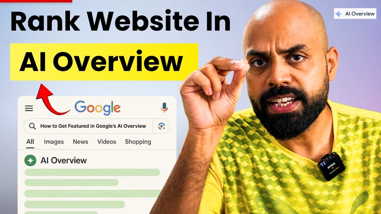 Full AI Overview SEO Tutorial : Rank #1 In Google AI