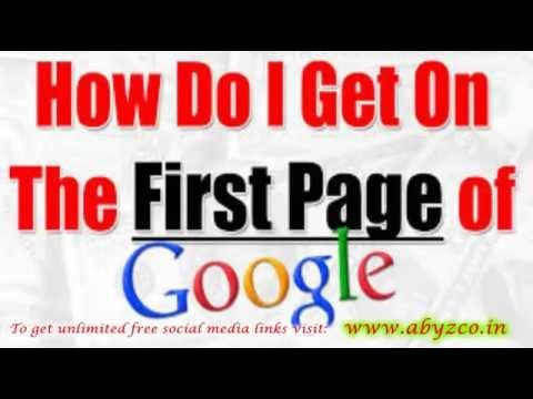 Google Website Ranking – How To Get On The First Search Page Quickly And Improve Web Rank