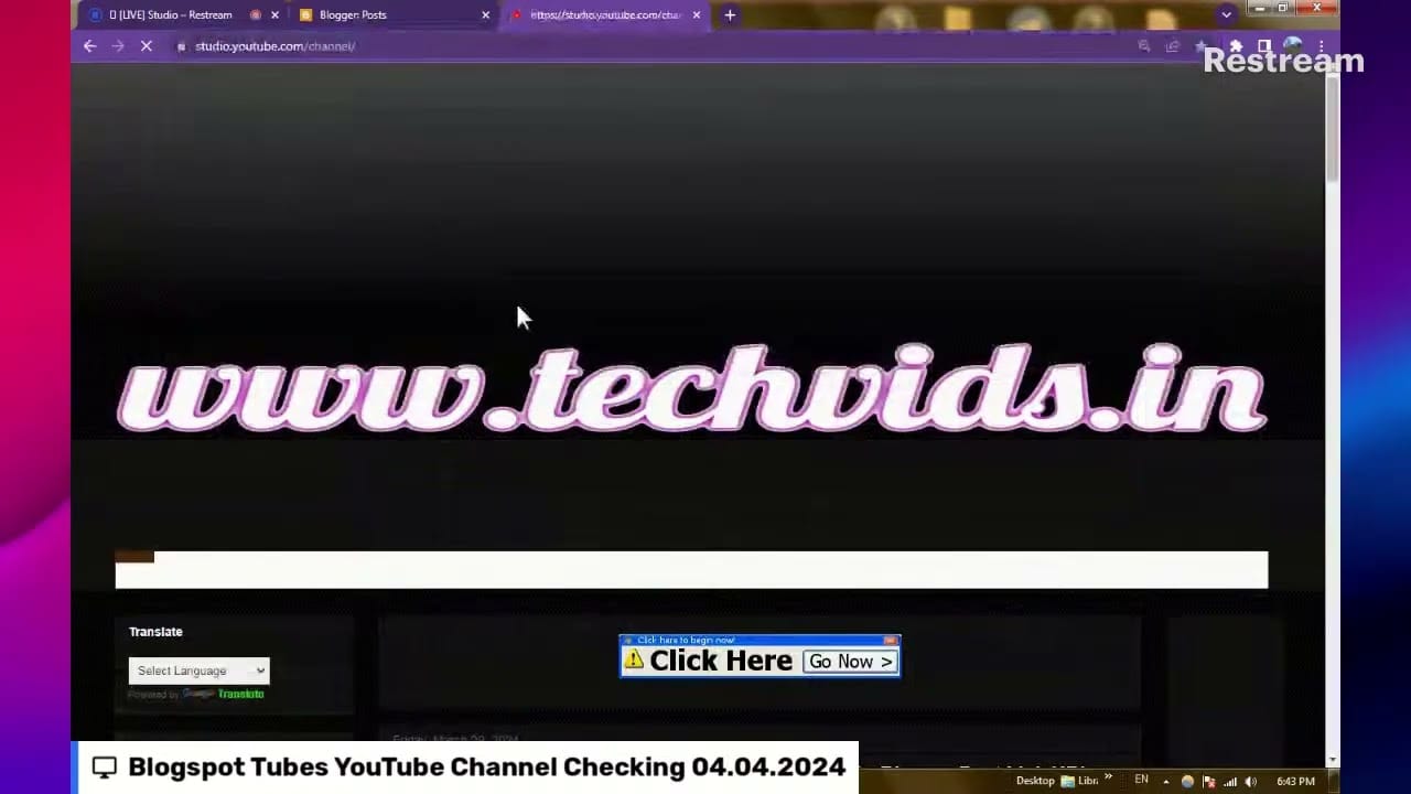 LIVE!!! 02 Video Tutorial _ techvids.in Blog Post Share To Flipboard