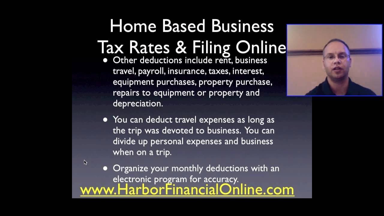 Home Based Business Tax Rates & Filing Online 2011, 2012