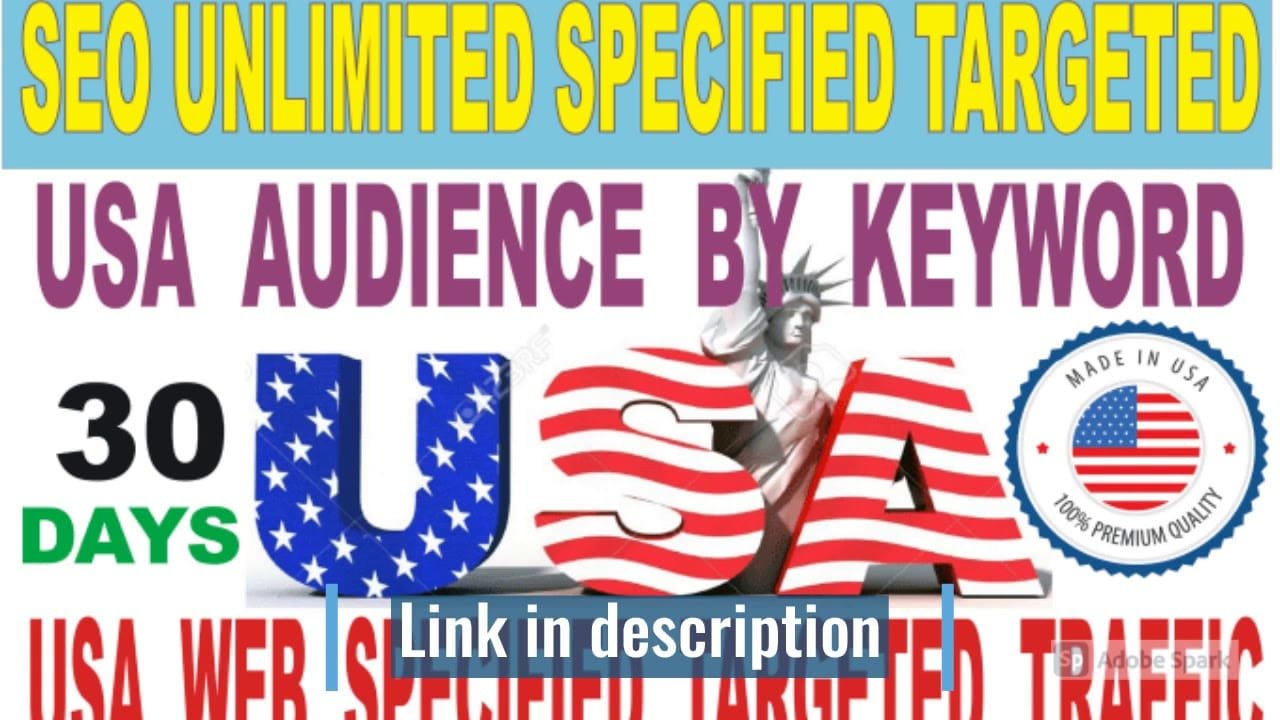 I will boost website ranking real organic targeted USA web traffic