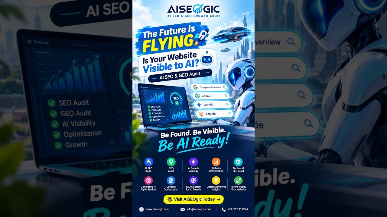 The Future Is Flying! Is Your Website Visible to AI? | AI SEO & GEO Audit | AISEOgic